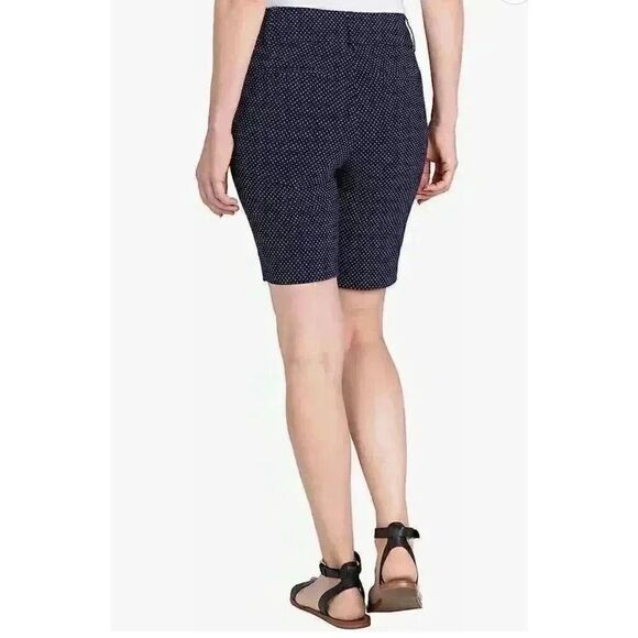 Hilary Radley Women's Navy/White Mini Polka-dot Shorts NEW - Picture 3 of 11